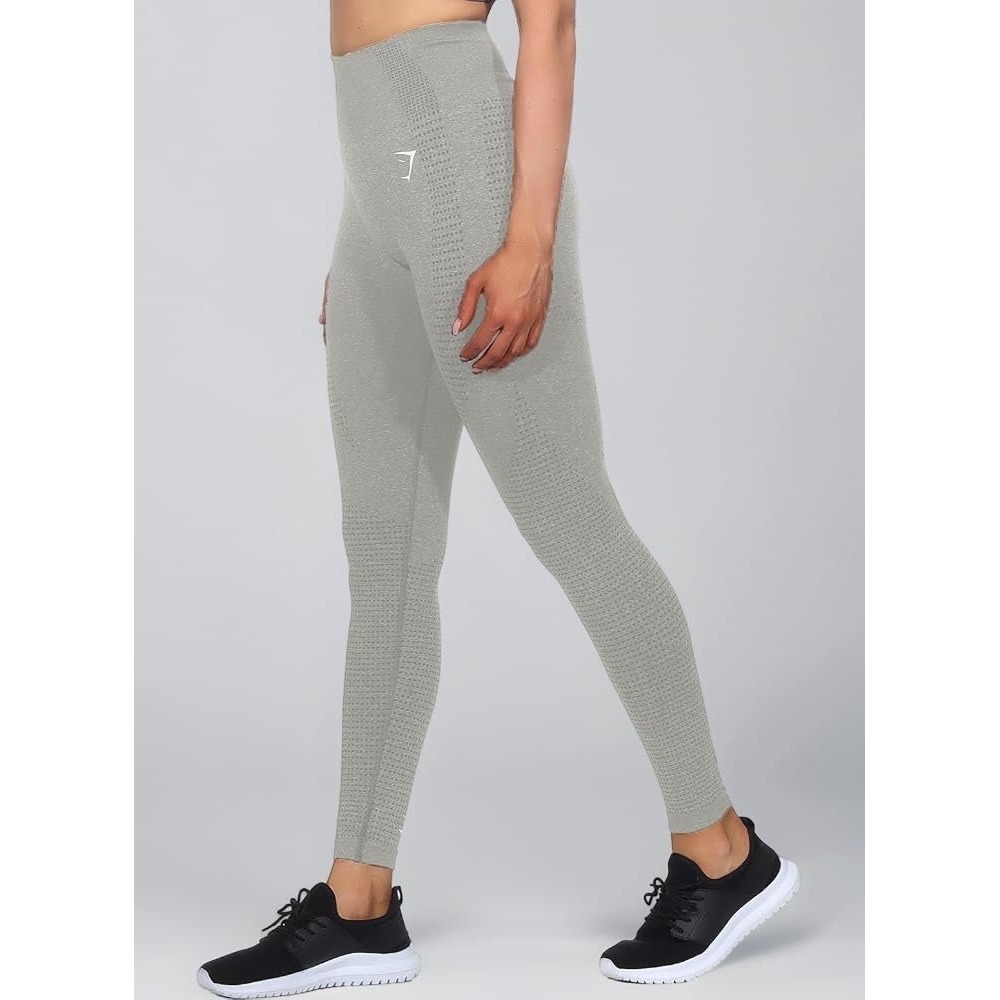 Gymshark Vital Seamless High Waisted Leggings Grey Marl Womens Size Small